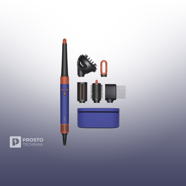 Стайлер Dyson Airwrap i.d. Long HS08 Straight+Wavy с диффузором (Vinca Blue/Topaz)